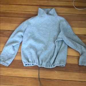 Gray turtle neck sweater